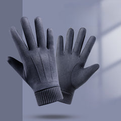 Suede Gloves for Winter Touch Screen Cold Protection Gloves