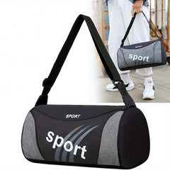 Colorblock Sports Bag Large Capacity Zipper Duffle Bag