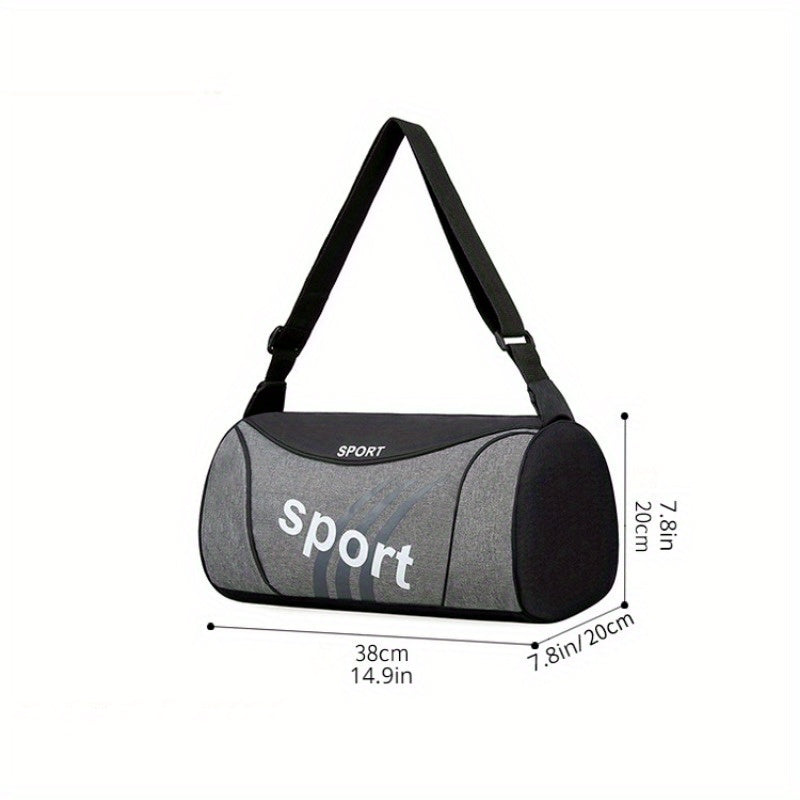 Colorblock Sports Bag Large Capacity Zipper Duffle Bag