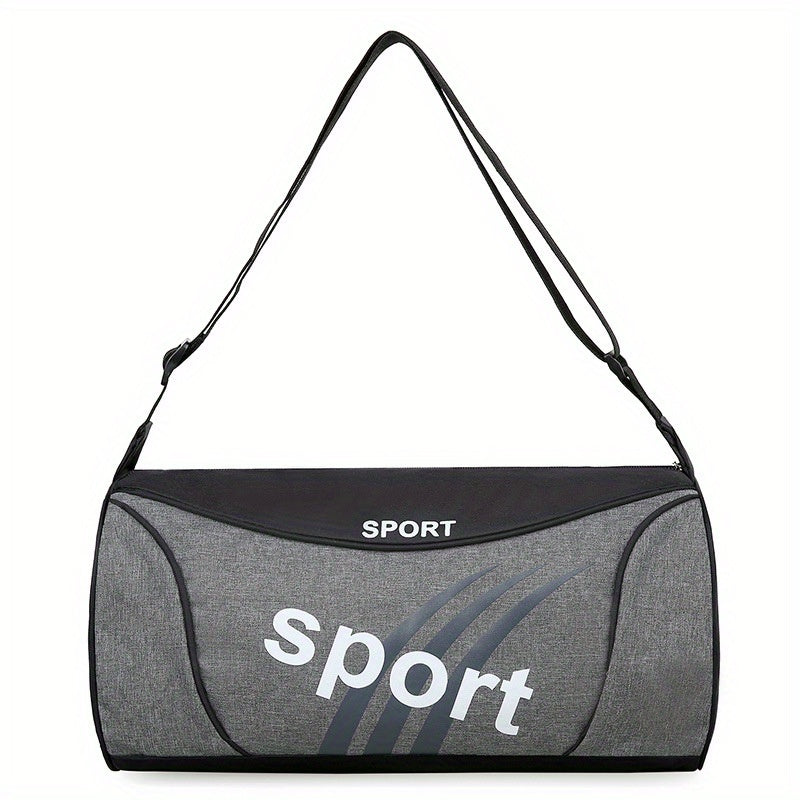 Colorblock Sports Bag Large Capacity Zipper Duffle Bag