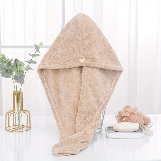 Microfiber Hair Towel Water Absorbent Hair Drying Towel Bath Towel