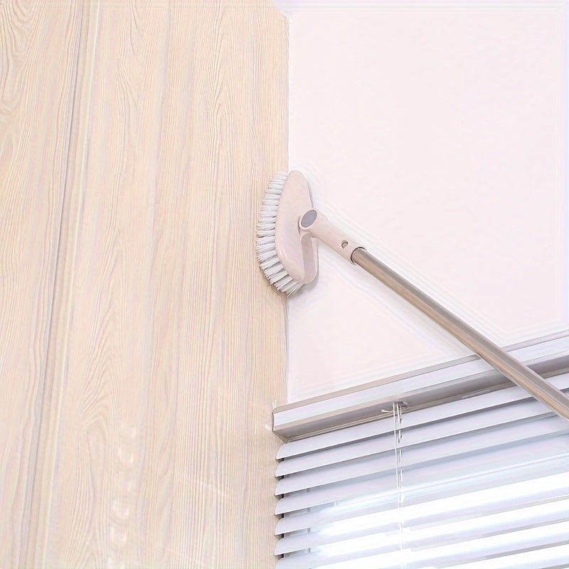 Hard Bristle Floor Brush with Long Handle for Toilets and Tiles