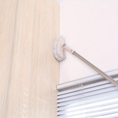 Hard Bristle Floor Brush with Long Handle for Toilets and Tiles