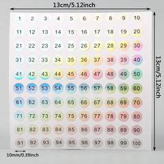 1000 Laser Digital Number Stickers