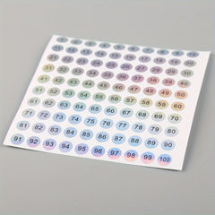 1000 Laser Digital Number Stickers
