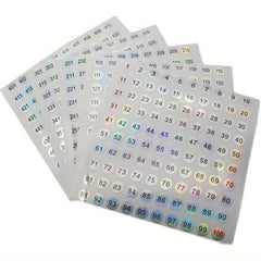 1000 Laser Digital Number Stickers