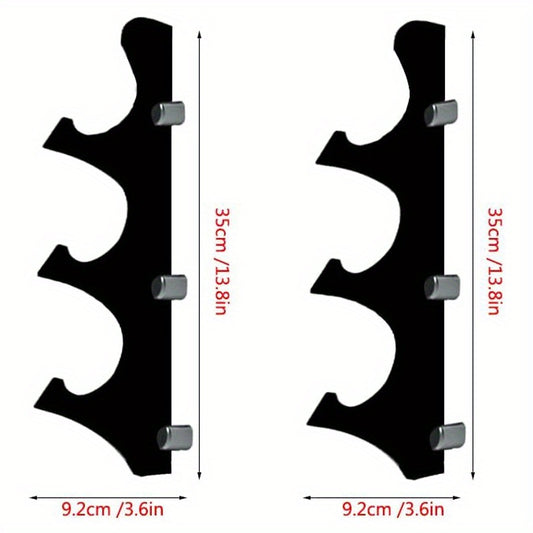 2pcs Wall Mounted Sword Racks Acrylic Display Brackets for Swords Light Saber