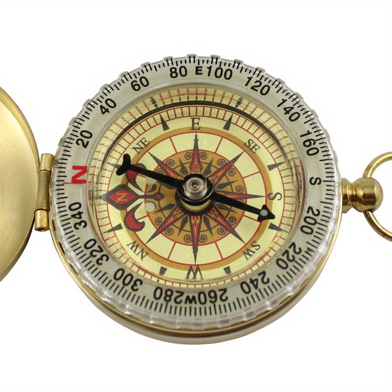 G50F Flip Cover Copper Compass for Outdoor Camping