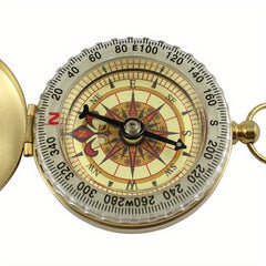 G50F Flip Cover Copper Compass for Outdoor Camping