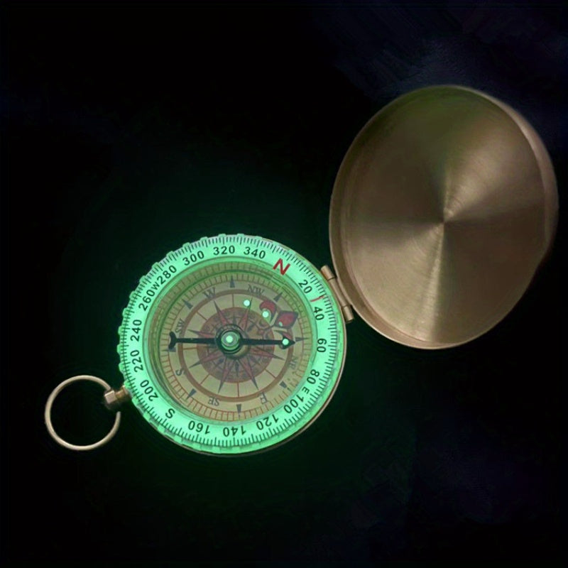 G50F Flip Cover Copper Compass for Outdoor Camping