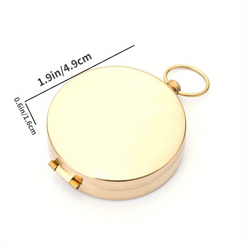 G50F Flip Cover Copper Compass for Outdoor Camping