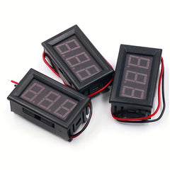 DC 5-120V Digital Mini Voltmeter LED Panel Voltage Tester Car Motorcycle Monitor