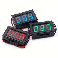 DC 5-120V Digital Mini Voltmeter LED Panel Voltage Tester Car Motorcycle Monitor