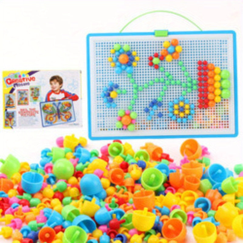 Creative DIY Mosaic Puzzle Building Bricks Educational Jigsaw Gift
