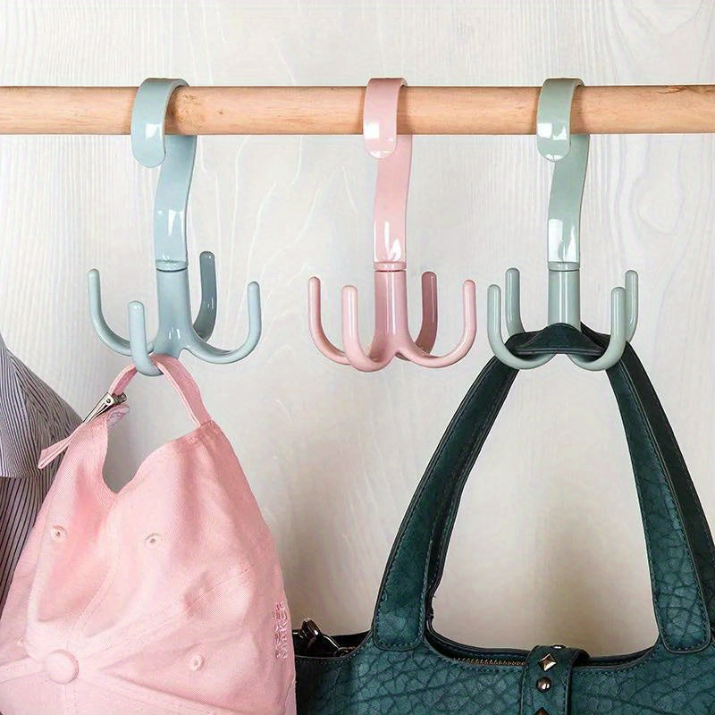 Space Saving Rotated Hanger Hooks Wardrobe Clothes Rack Organizer