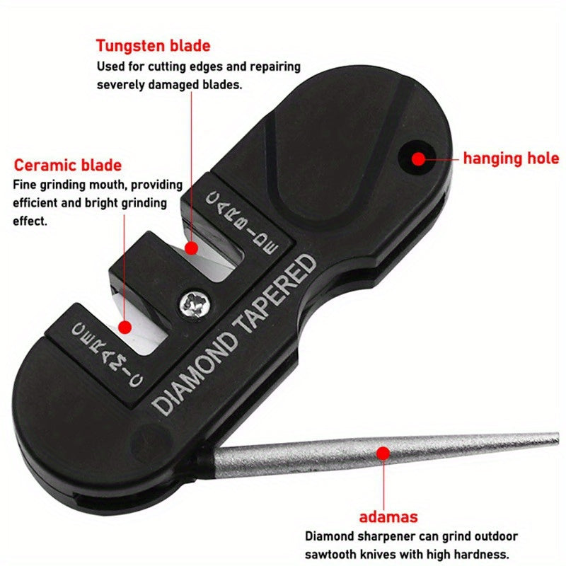 Portable Outdoor Sharpening Tool for Camping Tungsten Steel