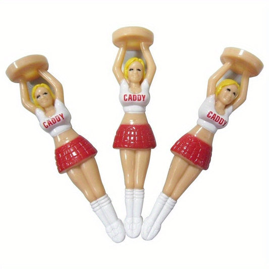 3pcs Golf Spike Women's Ball TEE Model Spike Holder Boxed Golf Supplies