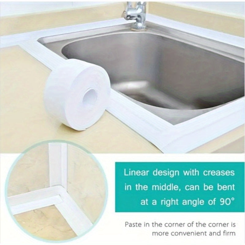 Waterproof Toilet Caulk Strip - Protects From Moisture & Mildew