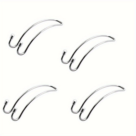 4pcs Car Seat Hook Hidden Headrest Hanger Handbag Coat Storage Organizer