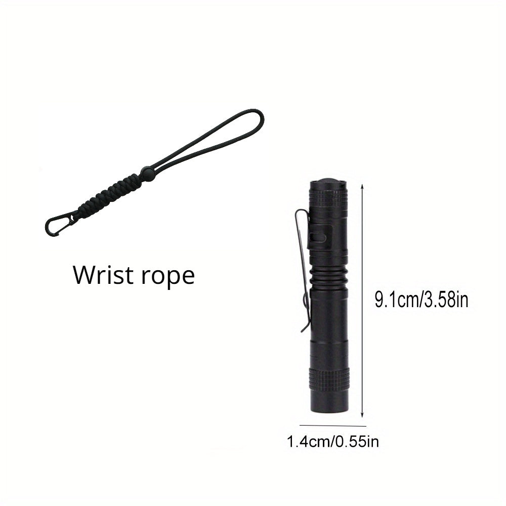 2pcs Mini LED Flashlight Pocket-Sized Outdoor Camping Hiking