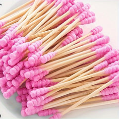 100pcs Double Headed Cotton Swabs for Ear & Nose Cleaning and Makeup