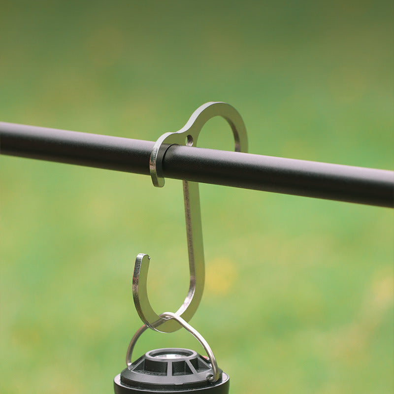 1pc Stainless Steel S Shape Hook Non Slip Camping Accessories