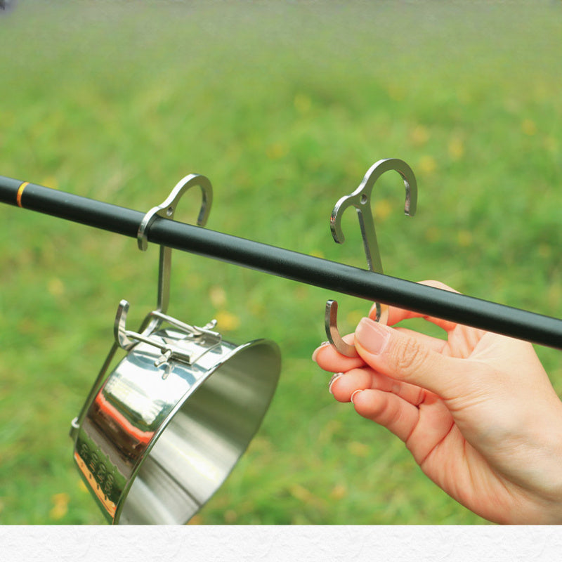 1pc Stainless Steel S Shape Hook Non Slip Camping Accessories