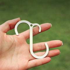 1pc Stainless Steel S Shape Hook Non Slip Camping Accessories