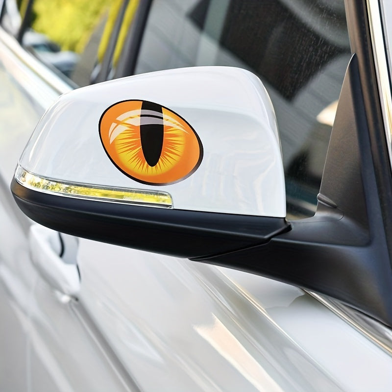 3D Stereo Reflective Cat Eye Stickers Rearview Mirror Decal Car Decoration