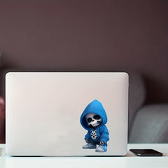 Skeleton Man Waterproof Vinyl Sticker for Vehicles & Laptops