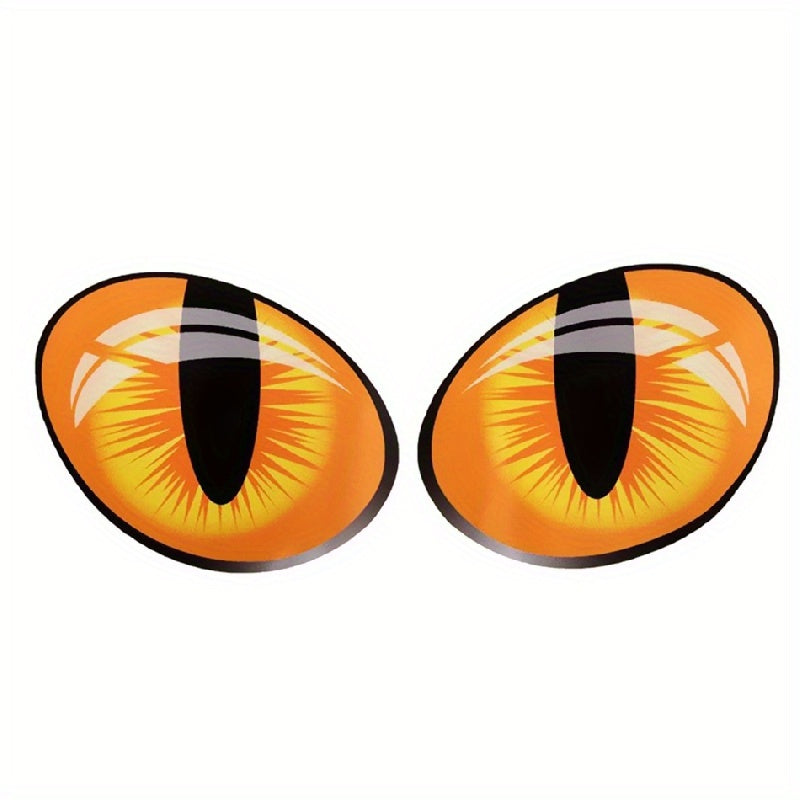3D Stereo Reflective Cat Eye Stickers Rearview Mirror Decal Car Decoration
