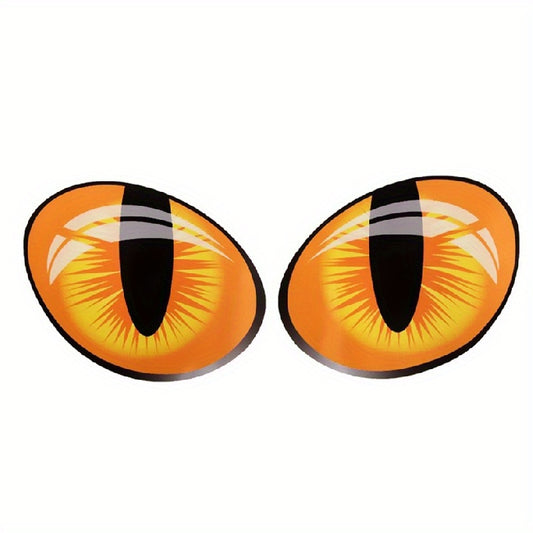 3D Stereo Reflective Cat Eye Stickers Rearview Mirror Decal Car Decoration