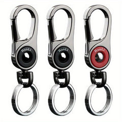Titanium Carabiner Key Clip with Corkscrew for Backpack