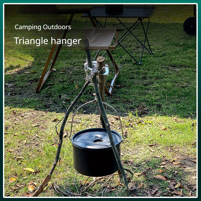 Stainless Steel Hanging Bracket Camping Tripod BBQ Rack