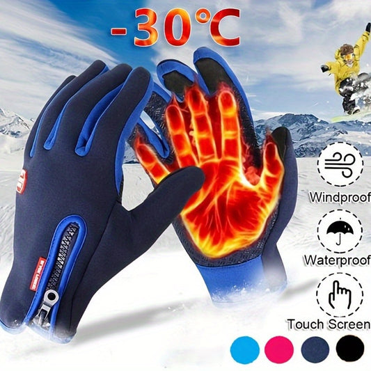 Warm Waterproof Touch Screen Gloves for Winter Sports