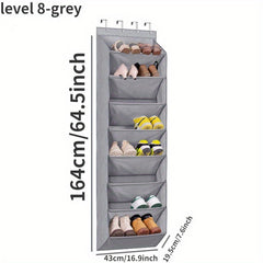 Over Door Shoe Storage Rack & Bag for Home Organization