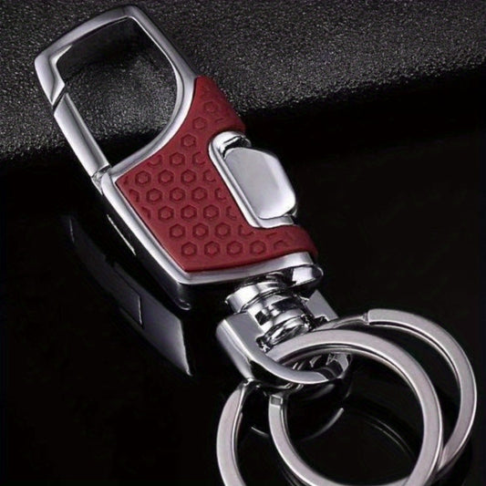 Metal Car Key Chain One Press And Open Creative Men's Anti lost Key Ring