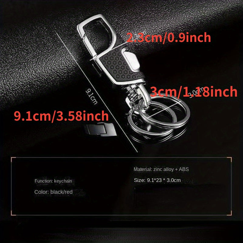Metal Car Key Chain One Press And Open Creative Men's Anti lost Key Ring