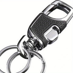 Metal Car Key Chain One Press And Open Creative Men's Anti lost Key Ring