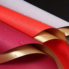 20 Sheets Golden Plated Paper Flower Basket Wrapping