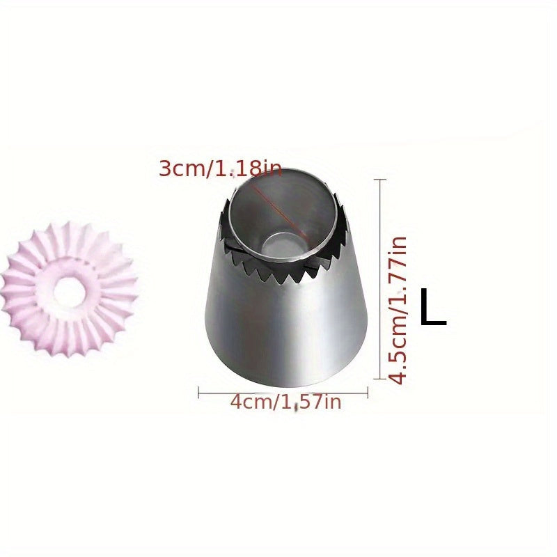 Stainless Steel Pastry Tip for Cupcake Cake Decorating