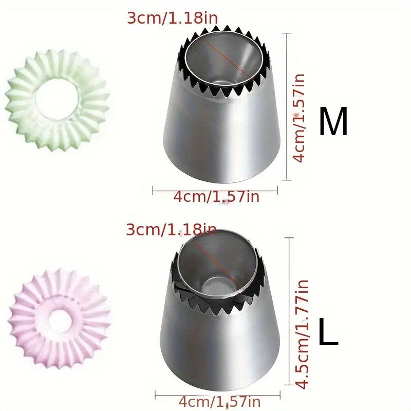 Stainless Steel Pastry Tip for Cupcake Cake Decorating