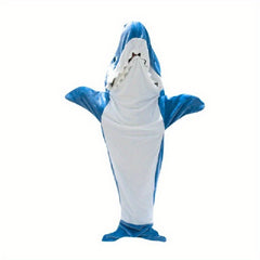 Shark Hoodie Sleeping Bag Pajamas Flannel Adult Soft Home