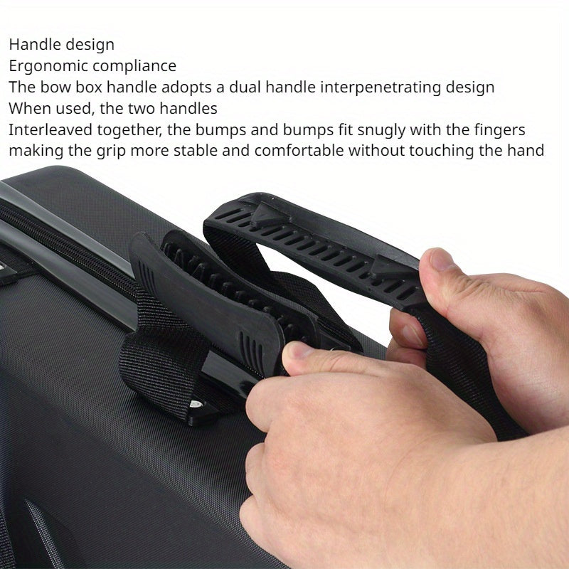 Durable ABS Compound Bow Case with Double Zipper and Strap