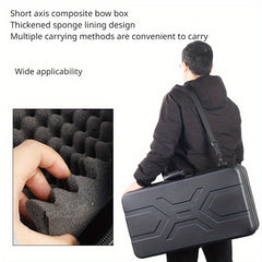Durable ABS Compound Bow Case with Double Zipper and Strap