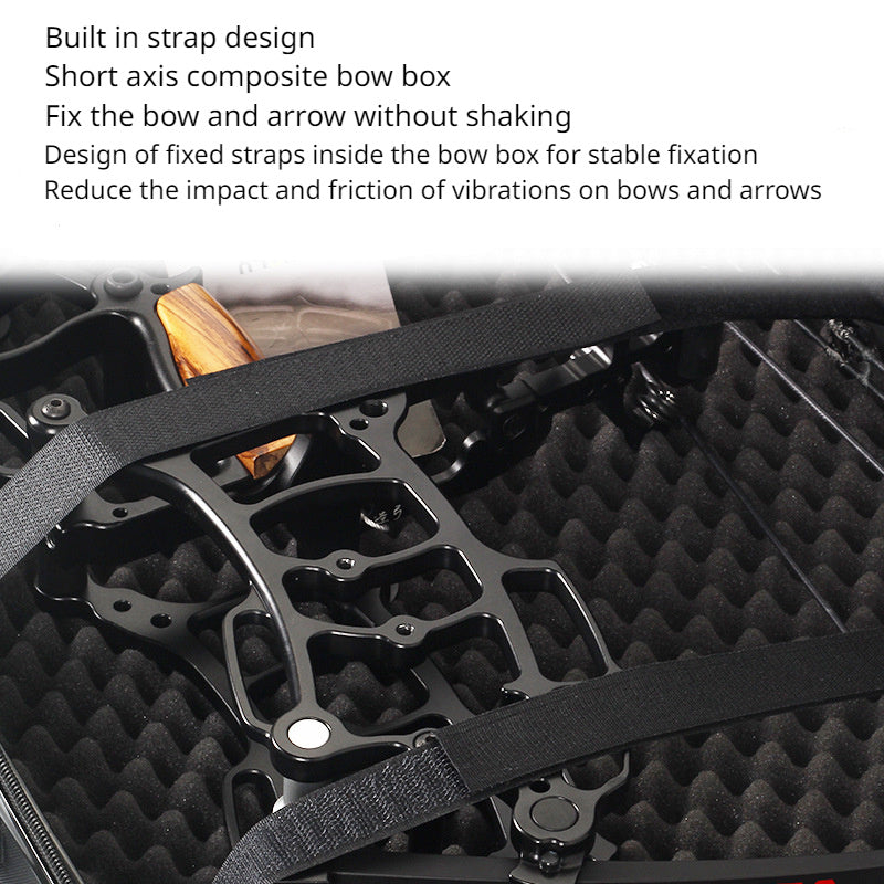 Durable ABS Compound Bow Case with Double Zipper and Strap