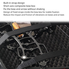 Durable ABS Compound Bow Case with Double Zipper and Strap