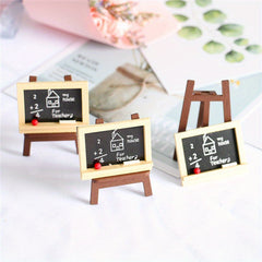 Dollhouse Painting Stand & Blackboard Scene Decor Ornaments