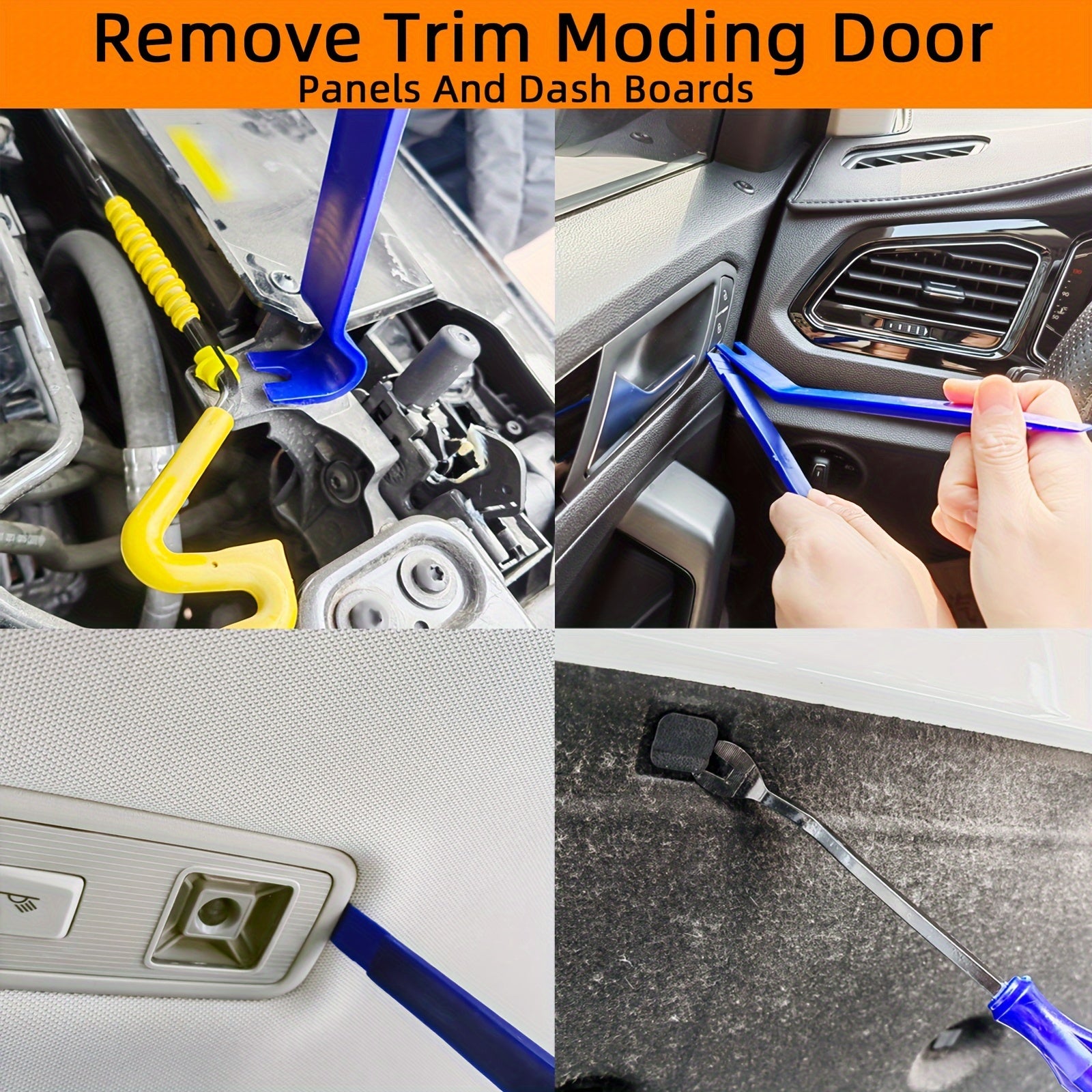 Universal Auto Trim Removal Tool Kit - Pry Tool for Car Panel, Audio, Moldings