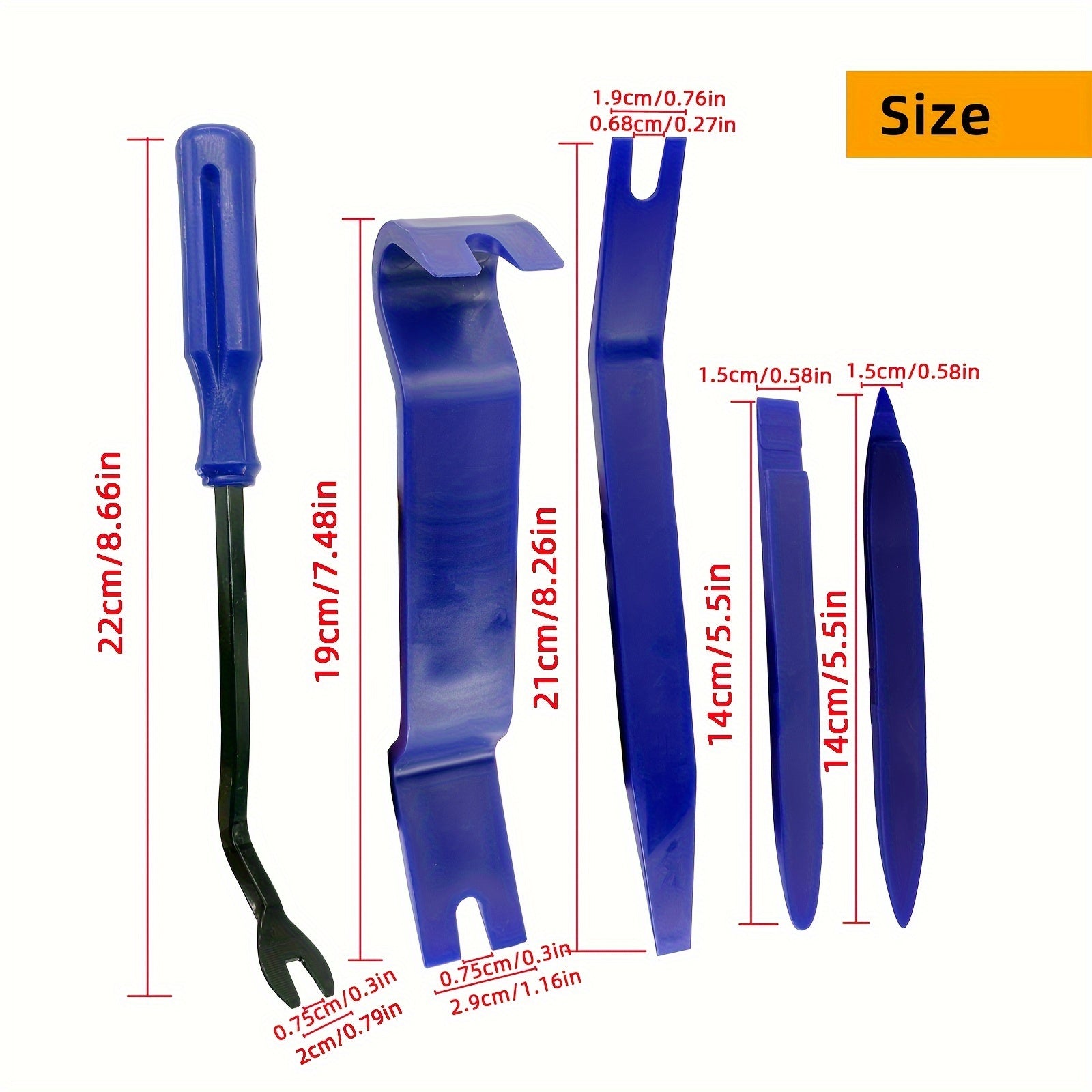 Universal Auto Trim Removal Tool Kit - Pry Tool for Car Panel, Audio, Moldings